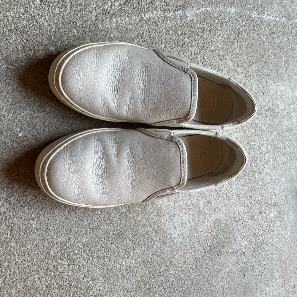UGG Women's Cream Slip-On Loafers